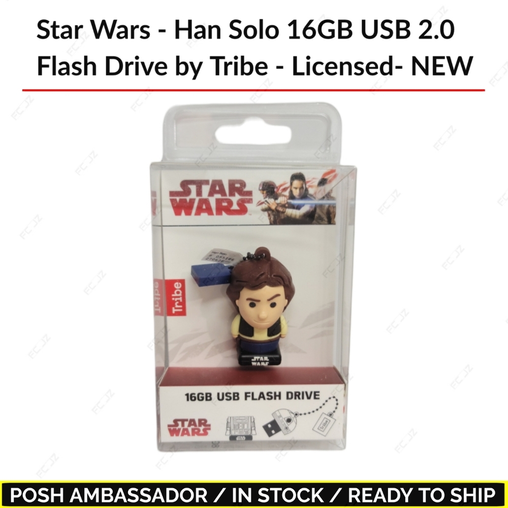 Star Wars - Han Solo 16GB USB 2.0 Flash Drive by Tribe - Licensed - NEW